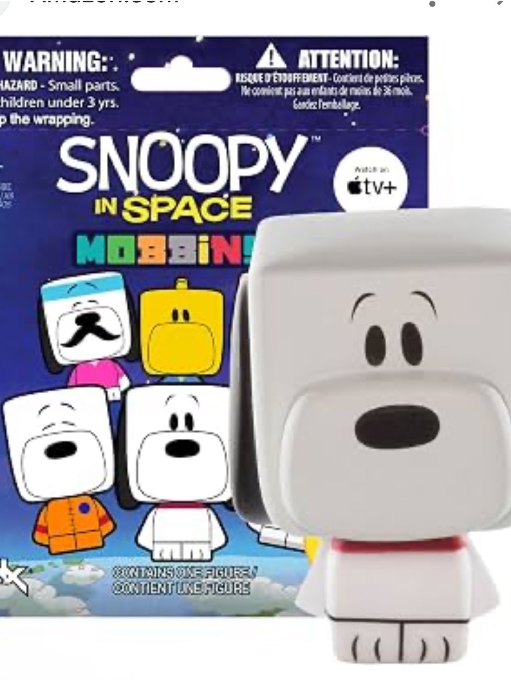 JINX Snoopy in Space Mobbins Toy Blind Pack (One Mystery Figure) Vinyl Figure